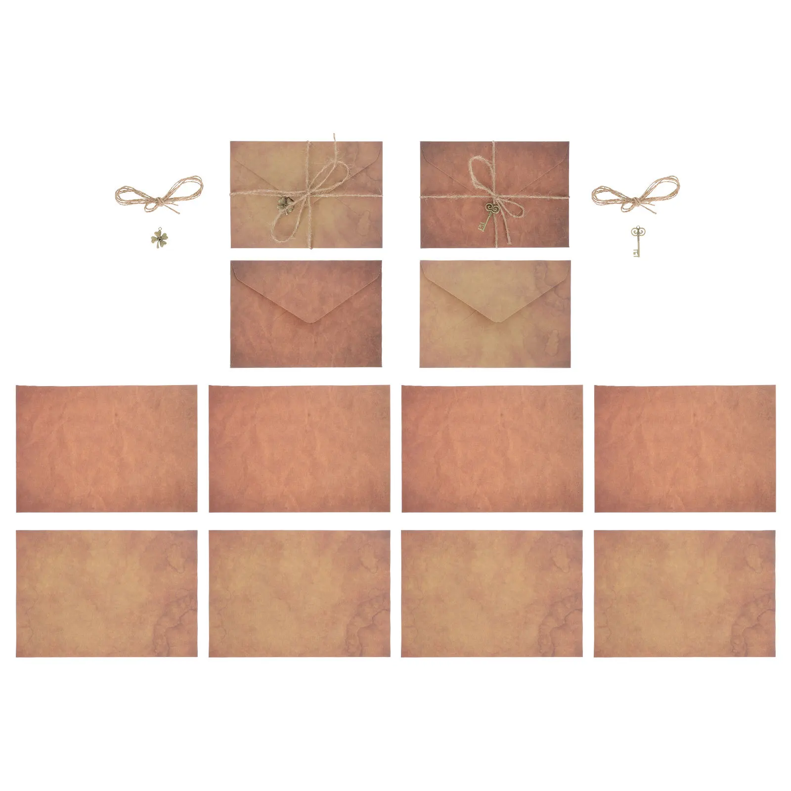 2 комплекта, винтажная бумага на день Святого Валентина, элегантность, долговечность, полный набор для фестивалей, поощрения, поздравления, подарки