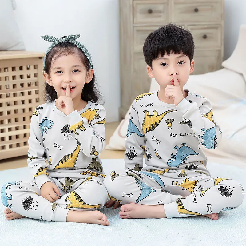 Autumn Winter Baby Girl Clothes Pajamas Sets Boys Pyjamas Kids Homewear Cotton Nightwear Children's Indoor Clothing Pijamas Suit