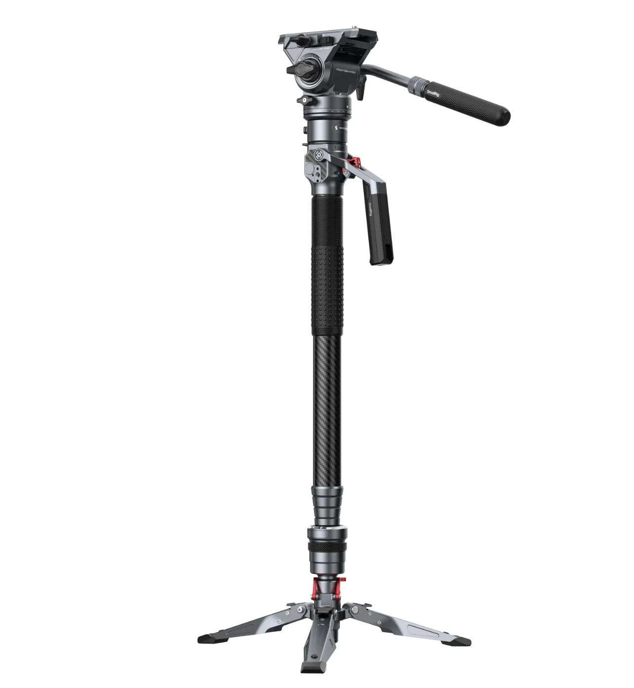 5565 Carbon Fiber Monopod Tripod (175cm Height, 5kg Load, 2.5kg Weight) with Hydraulic Head for Video