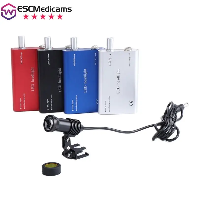 5W LED Headlight Rechargeable Battery Power Box with Glasses Clip for Jewelry Watch Repair Outdoor Camping Fishing Hunting