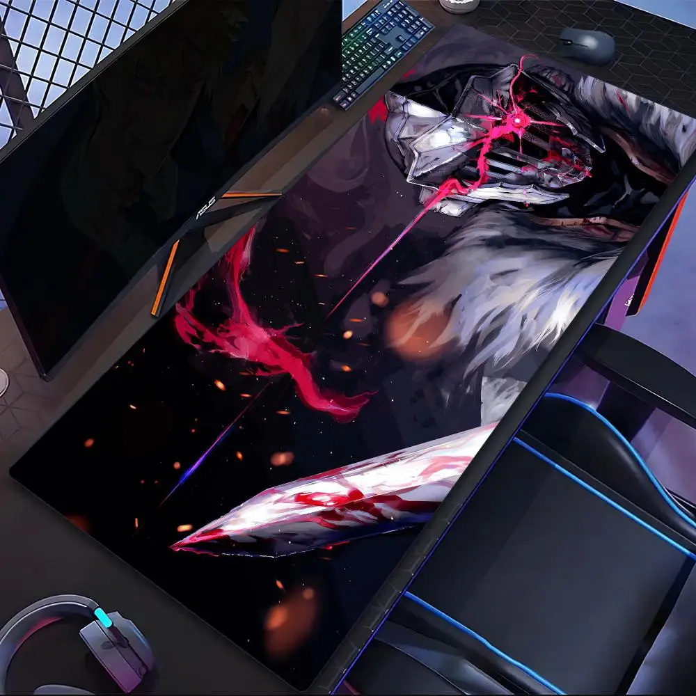 Goblin Slayer Mouse Pad Tablet Laptop xl desktop mouse mat cute HD printing Gaming keyboard pad Player 90x40 cm