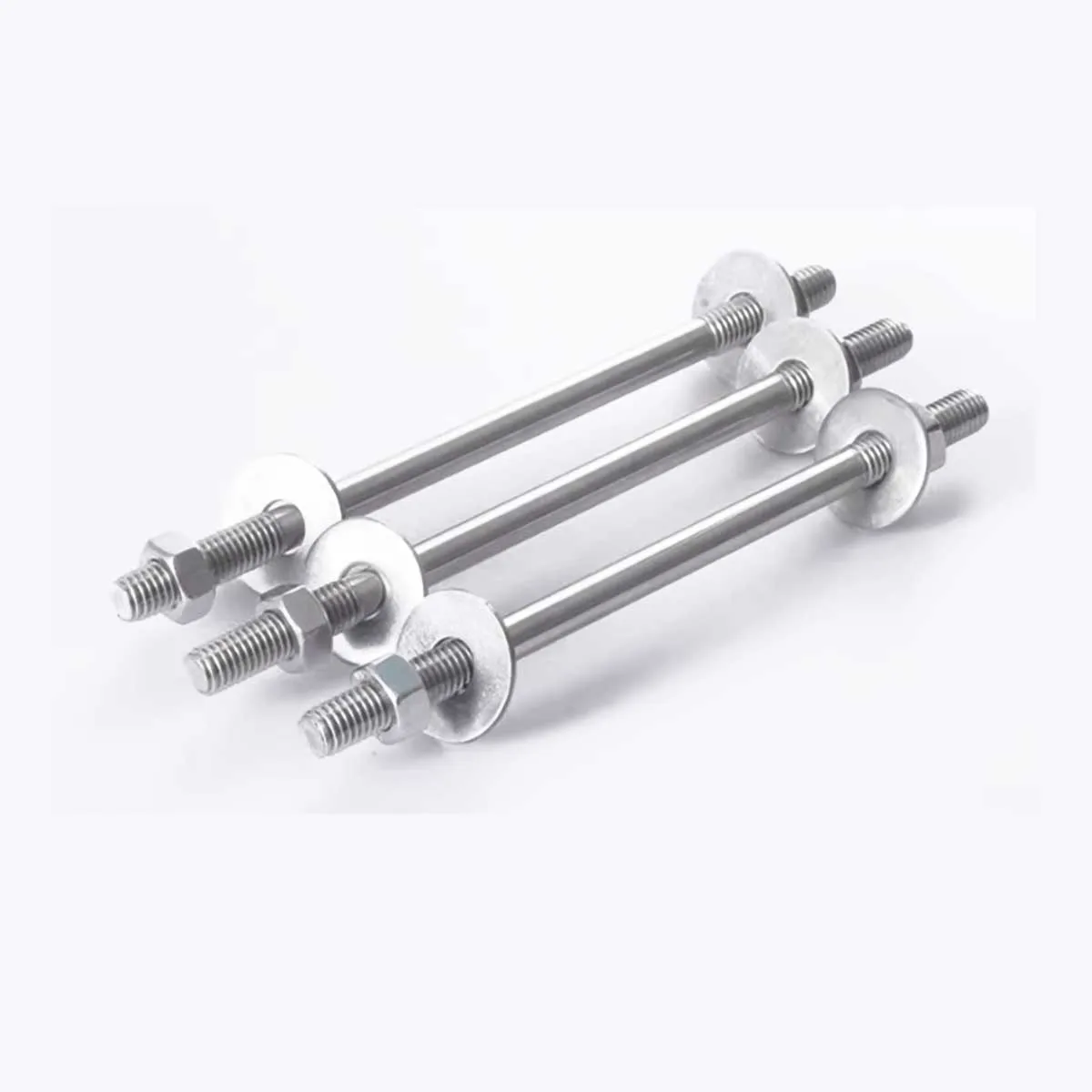 

304 Stainless Steel Wall Screw/Double Head Screw Nut With Threaded Rod M6M8