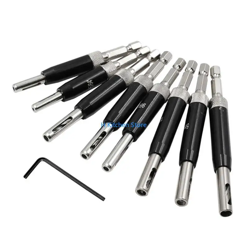 

16FC Centering Drill Bit Centering Change Door Hinge Drill Bit Set