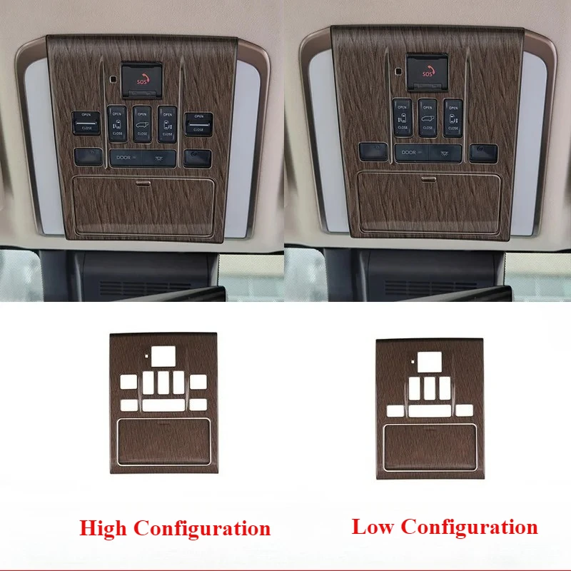 

For Toyota Alphard Vellfire 40 Series 2023 2024 2025 abs Front Reading Light Lamp Switch readlamp Lampshade Panel Cover Sticker