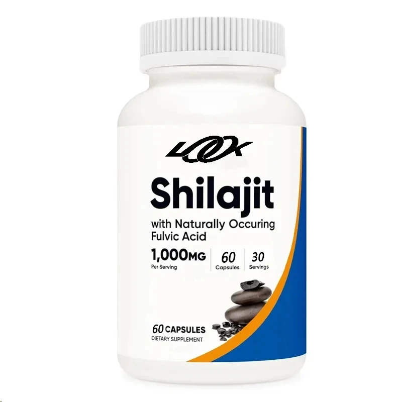 

Shilajit Capsules 60 capsules contain natural fulvic acid and gluten free, a vegetarian friendly dietary supplement