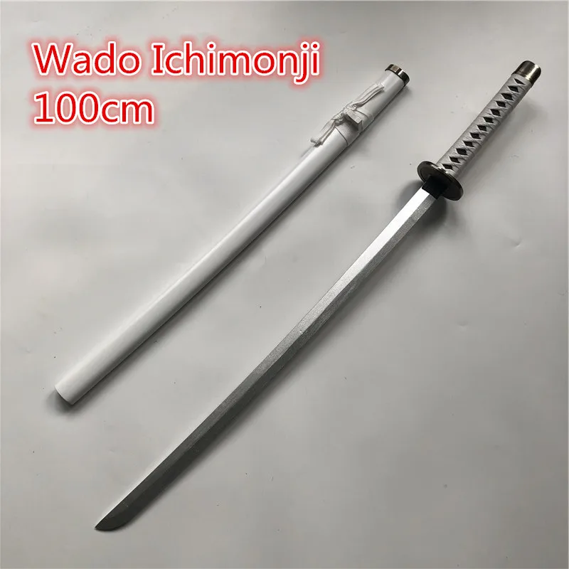 Anime Samurai Sword Prop para Adolescentes, Arma Yama, Katana Espada Armada, Faca Ninja de Madeira, Brinquedos Cosplay, 100cm