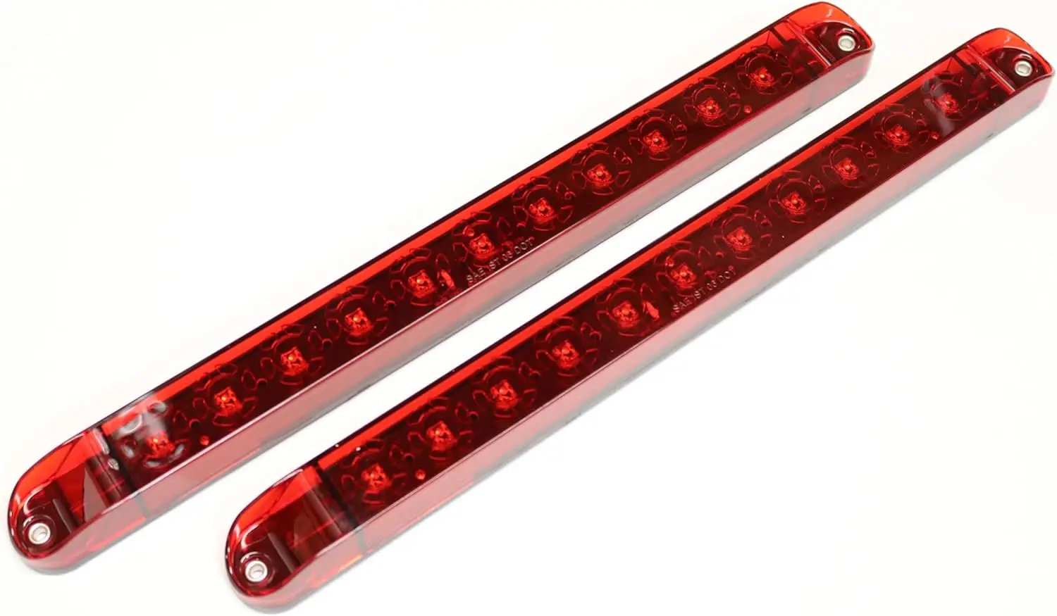 

2PCS Red 17' 11 LED Trailer Light Bar Sealed Stop Turn Tail Park Brake Light Truck Trailer Clearance Marker ID Bar
