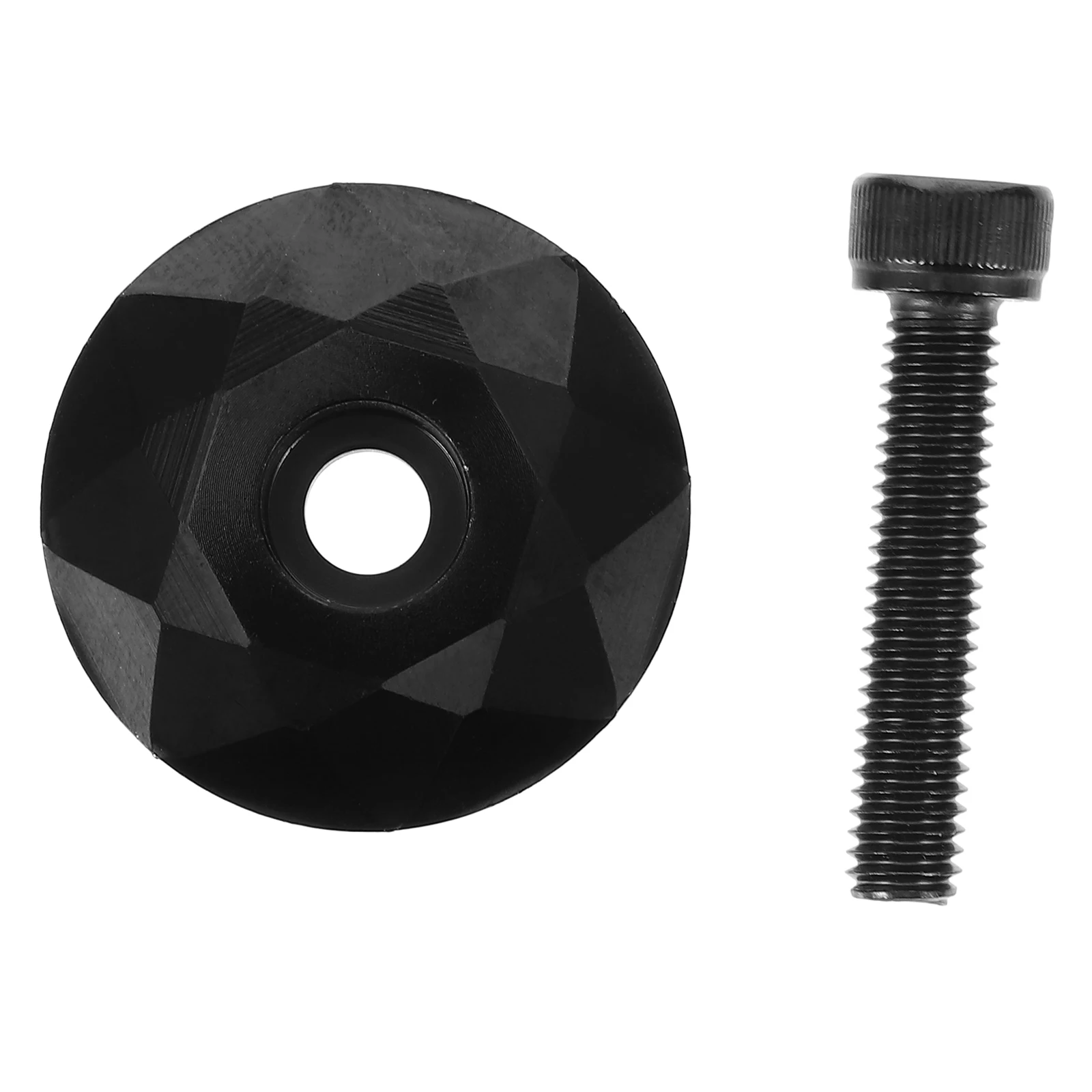 

Aluminium Alloy Bike Stem Cover Black Durable Lightweight Pressure Resistant Smooth Surface Finish Mountain Bikes Refit