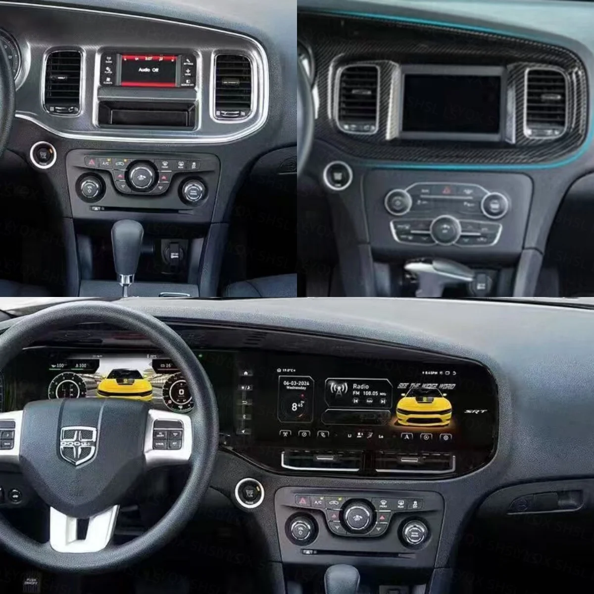 

For Dodge Charger 2011-2019 12.3" HD Touchscreen Car Radio Wireless CarPlay, Android Auto, GPS Navigation Multimedia Player