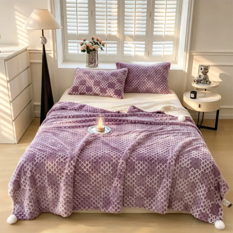 Italian Style Luxury Double-Sided Heavy Weight Throw Blanket Warm Multi-Functional Autumn Winter Warmth Cozy Blanket