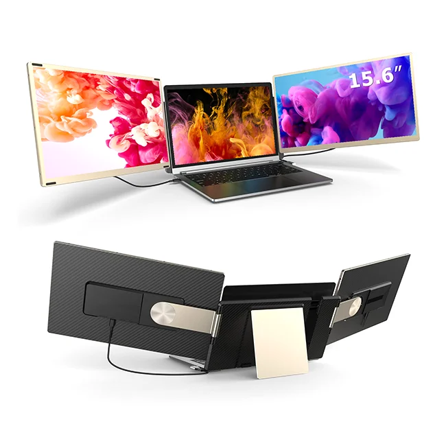 

Game Player S6 15.6-Inch FHD Portable Monitor Dual Screen Extender LCD DIY Display Wide Compatibility for Wins/Mac Air/Pro