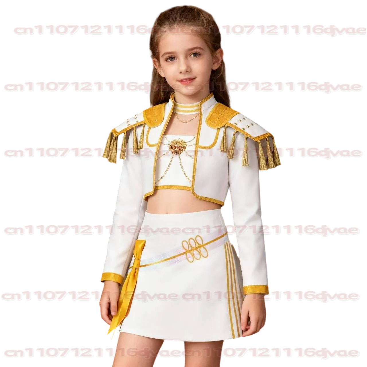 Fantasia Rumi Zoey Mira Cosplay Mädchen singende weiße Anzüge Cartoon Dämonenjäger Disfraz Kostüm 6 bis 14 Jahre Halloween-Kleidung