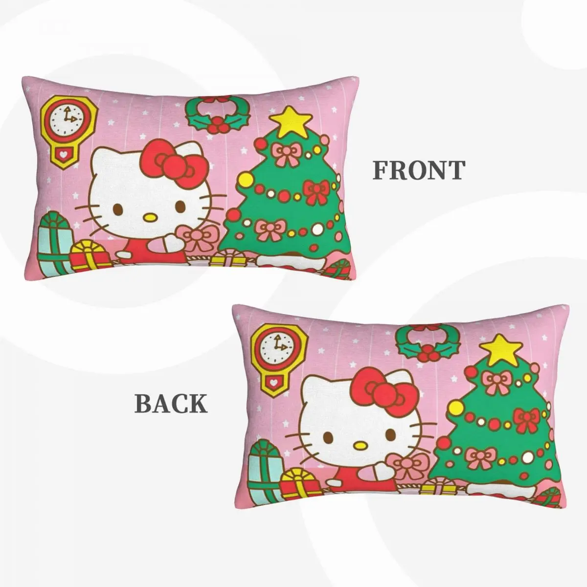 Hello Kitty And Kuromi Pillowcases Reversible Bedding for Kid Adult Double Sided Pillow Covers For Hair and Skin