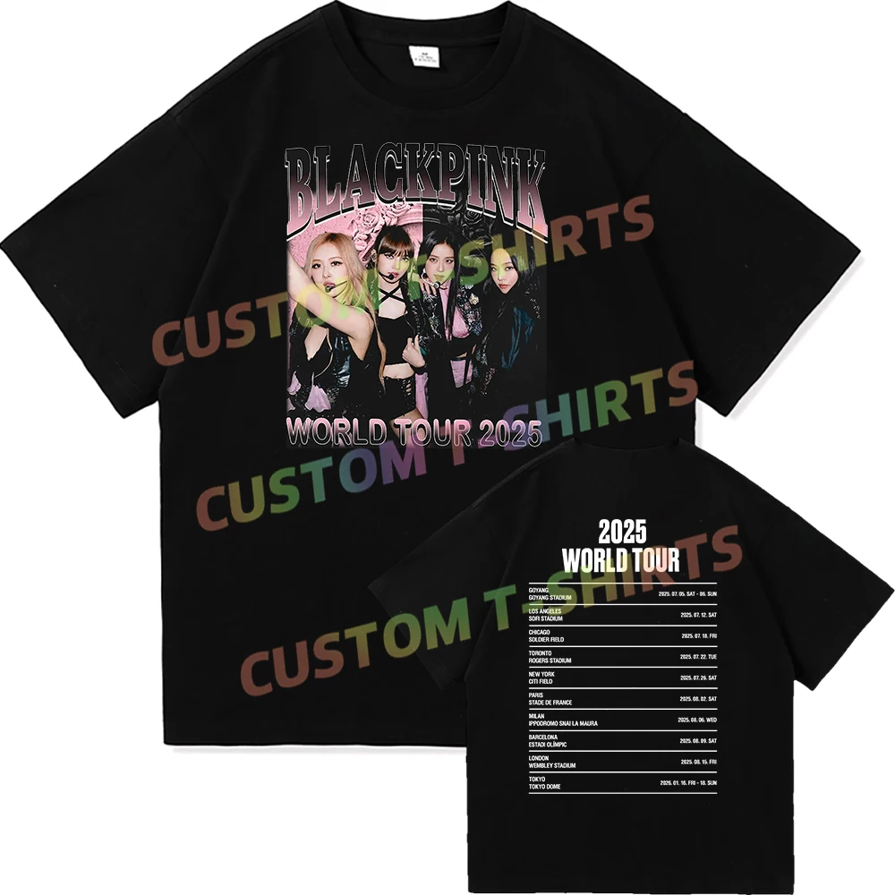 

Pink Tour 2025 TShirt Fashion Vintage Men/women Clothing Retro Harajuku High Quality Clothes Cotton TShirts for Day Gifts
