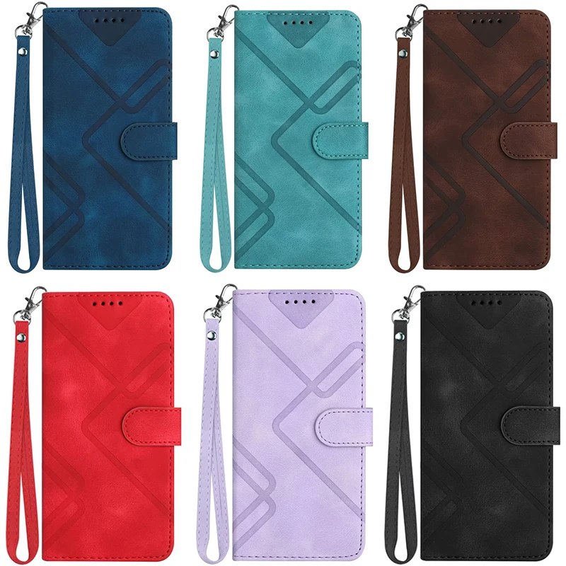 Flip Leather Book Case For Samsung Galaxy Cover For S23 S22 Ultra S21 FE S20 Plus S10 S9 A12 A13 A14 A24 A34 A54 A52 A53