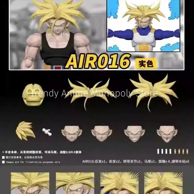 

Набор аксессуаров для скульптуры головы Транка HM AIR Original Super Sport Braided Head Movable Insufficient Body Shf Dragon Ball 1/12