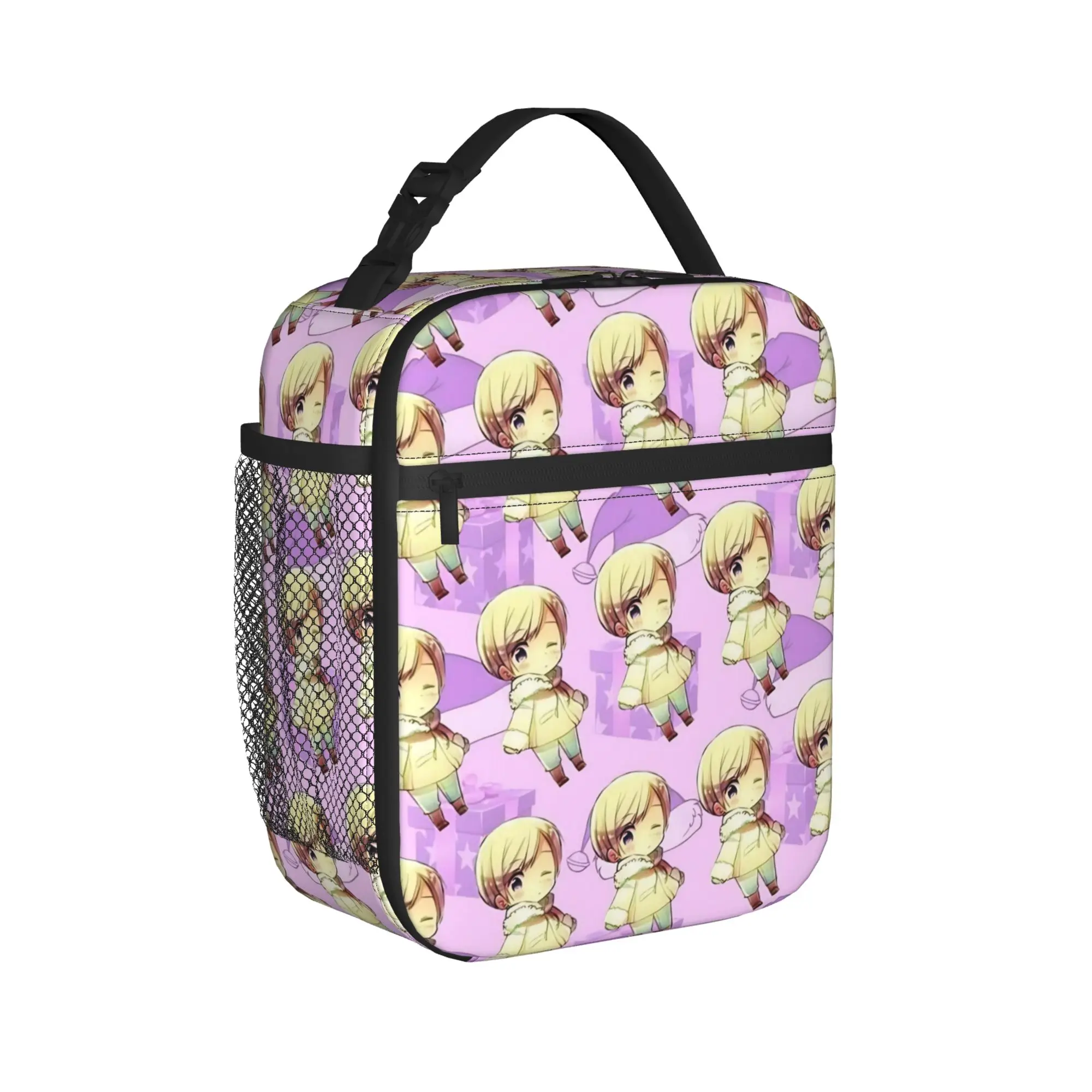 Hetalia Axis Powers Thermal Insulated Lunch Bag for Office  Reusable Food Bag Container Men Women Thermal Cooler Lunch Boxes