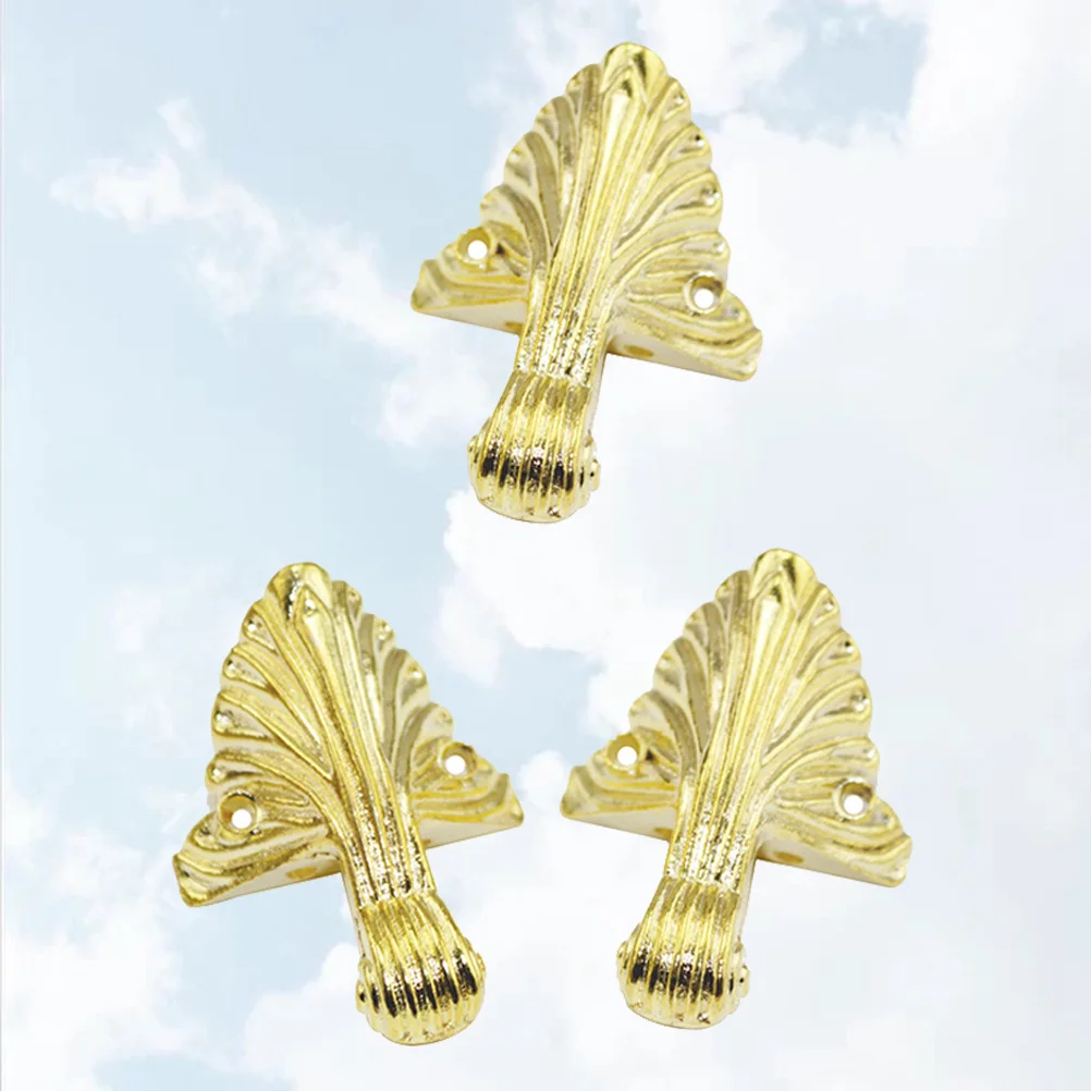 Pernas de suporte de substituição para móveis, 8 peças, liga de zinco, ferro, sofá, cadeira, cama, acessórios de móveis, dourado