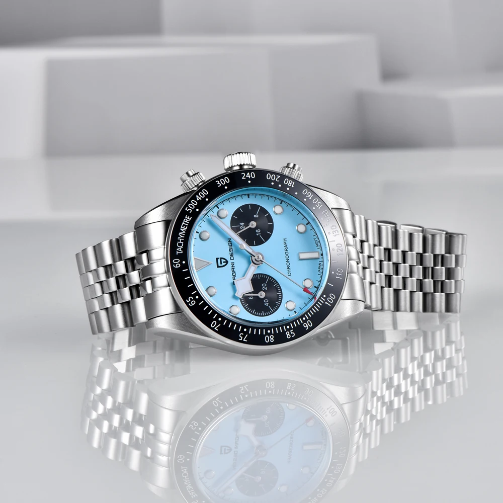 PAGANI DESIGN2025 New BB Panda Men's Watch Light Luxury Mechanical Stainless Steel Men's Waterproof Watch Sapphire VK34 Movement