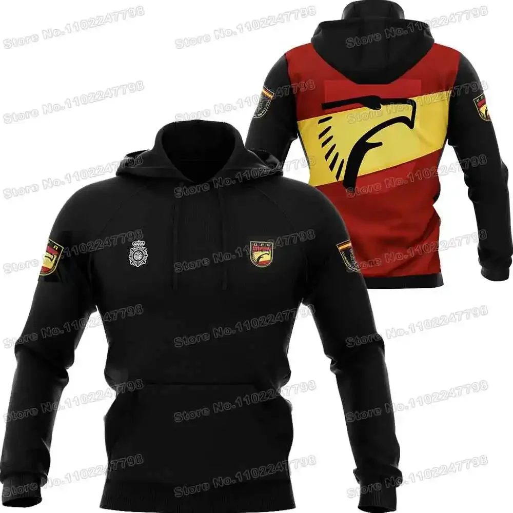 2024 Spain UPR Hoodies Spanish Sweatshirt Men Tracksuit Streetwear Winter Casual Pullover Jackets Unisex Coats