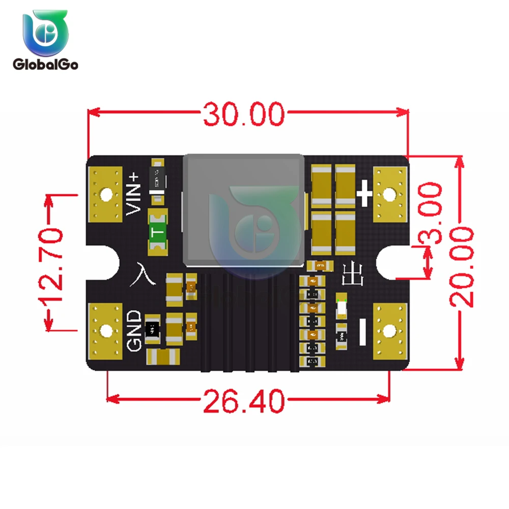 Wysoka sprawność wyjściowa DC-DC 25V do 3,3 V/5V/9V/12V 8A Buck Step Down Konwerter Płytka PCB regulatora napięcia