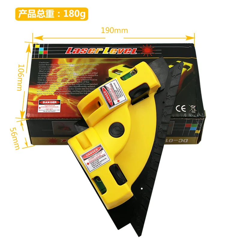 Tile laying 90 degree laser Angle line instrument laying Right Angle ground instrument Tile laying tool laser level