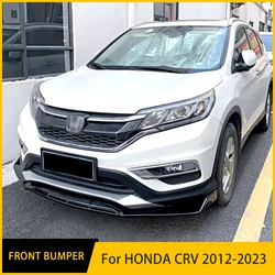 For Honda CRV Accessories 2012-23 3Pcs High Quality Car Front Bumper Split Lip Body Kit Spoiler Diffuser Deflector Modificatio