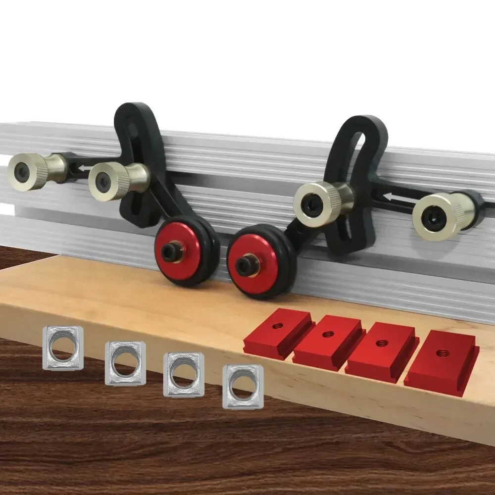 

One-way Feeder Precision Clear-Cut Stock Guides - Woodworking Feather Loc Board Anti Rebound Safety Pushing Auxiliary Tools