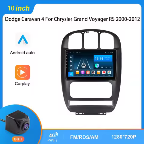 10" Car Radio Multimedia Video Player For Dodge Caravan 4 Chrysler Grand Voyager RS 2000-2012 Android uto Carplay GPS WIFI