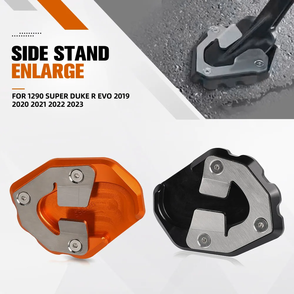 

For 1290 Super Duke R Evo 2019 2020 2021 2022 2023 Motorcycle Kickstand Foot Side Stand Extension Pad Support Plate Enlarge