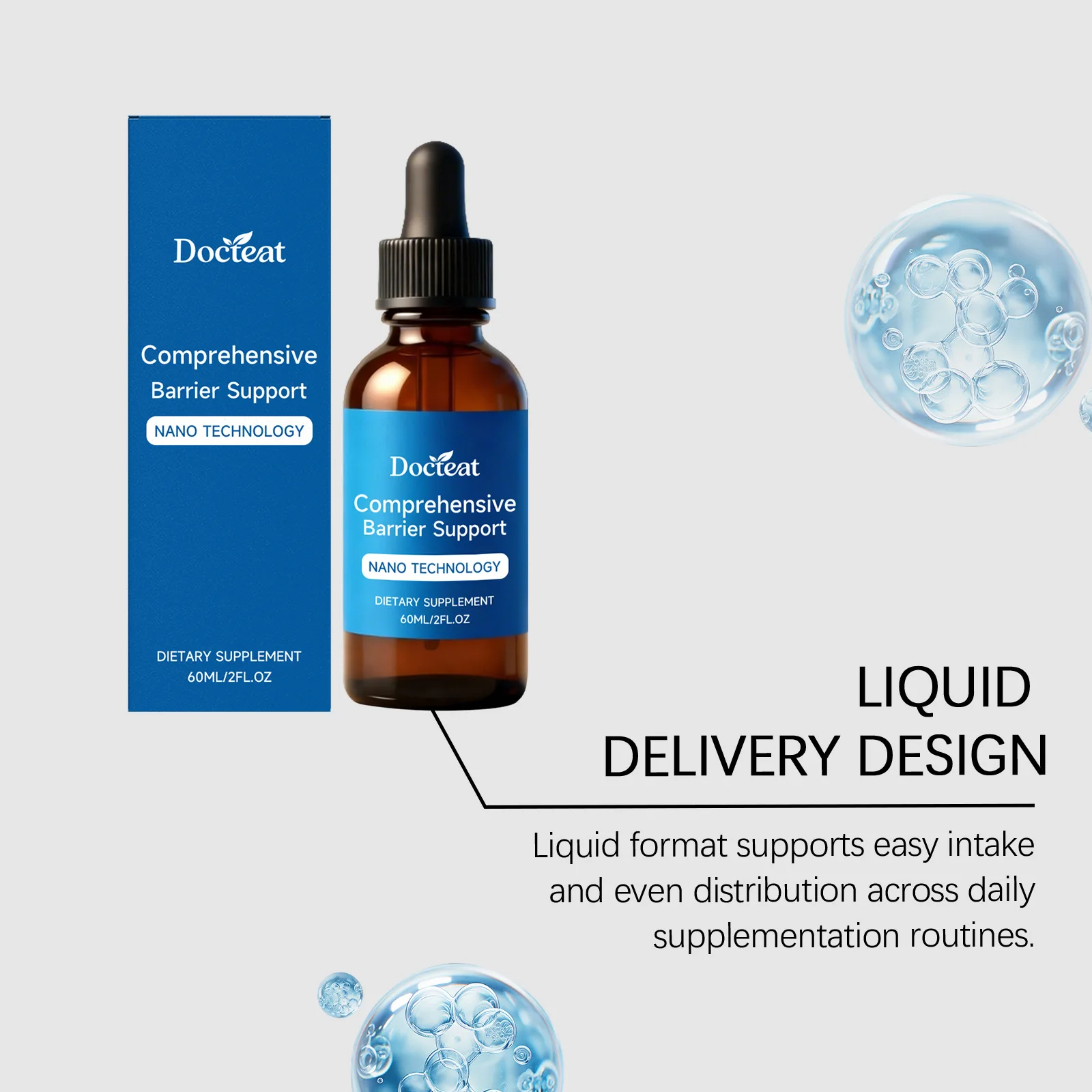 DOCTEAT Digestive Boosting Drops Burn Fat Stimulate Metabolism Maintain Blood Sugar Balance Detox Weight Loss Slimming Drops