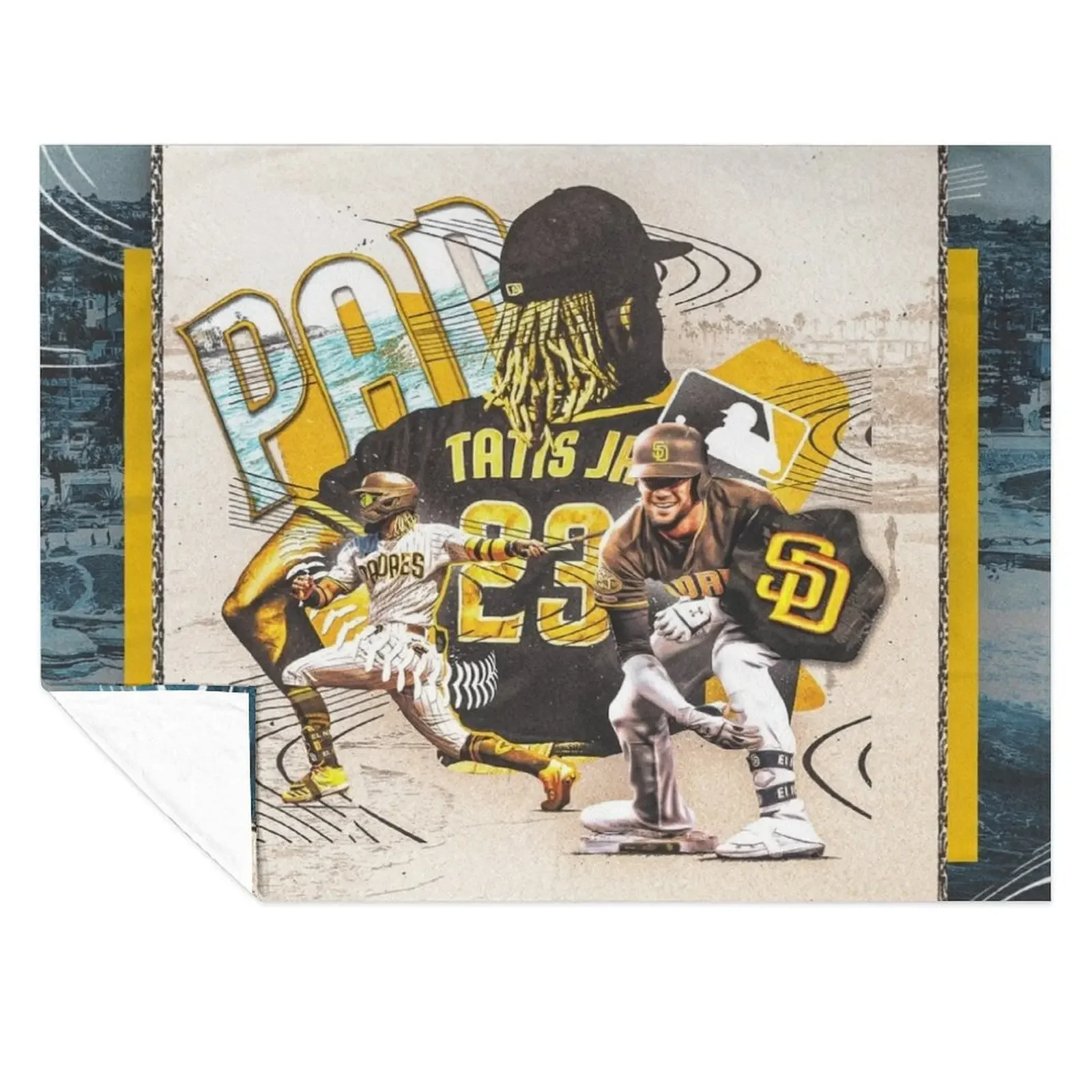 

Fernando Tatis Jr. Throw Blanket wednesday Fashion Sofas Flannel Fabric Comforter Blankets