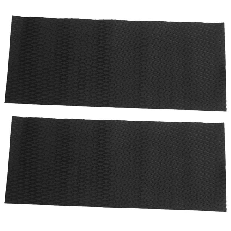 2Pcs Non-Skid Marine Synthetic Eva Foam Sheet 37X92cm Jet-Ski Black Surfboard Mat Watercraft Skis Slip