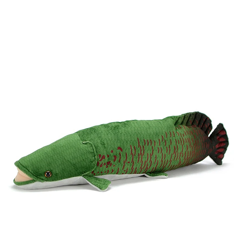 

Cute Arapaima Gigas Lifelike Stuffed Animal Plush Toy Kids Gift Simulation Pirarucu Lovely Soft Doll Sea Fish Toy