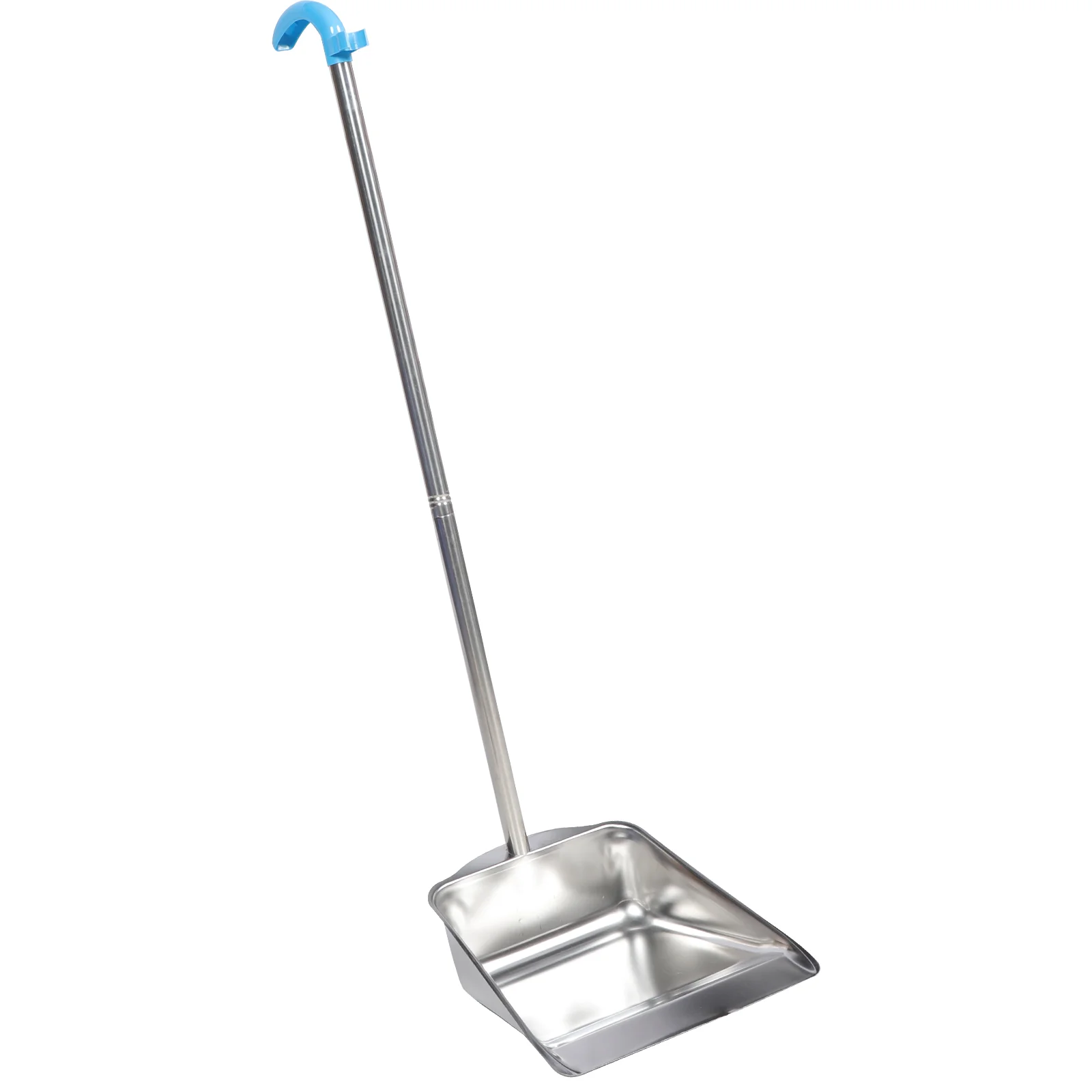 

Stainless Steel Trash Dust Pan Garbage Rustless Dustpans Cleaning Office with Long Handle Sweeper Supplies Bins Dustbin