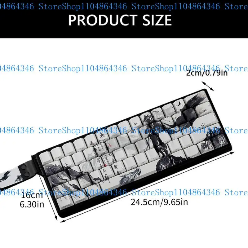 5ASD 60% 68% Mechanische toetsenborden KeyCaps PBT legendes Chusen Art ANSI s compatibel