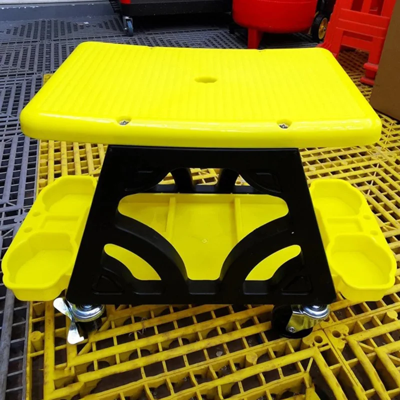 Car Multi-Function Chair Car Detailing Stool Chair with Storage Holder Auto Creeper Stool Chair Auto Wash RepairSupplies