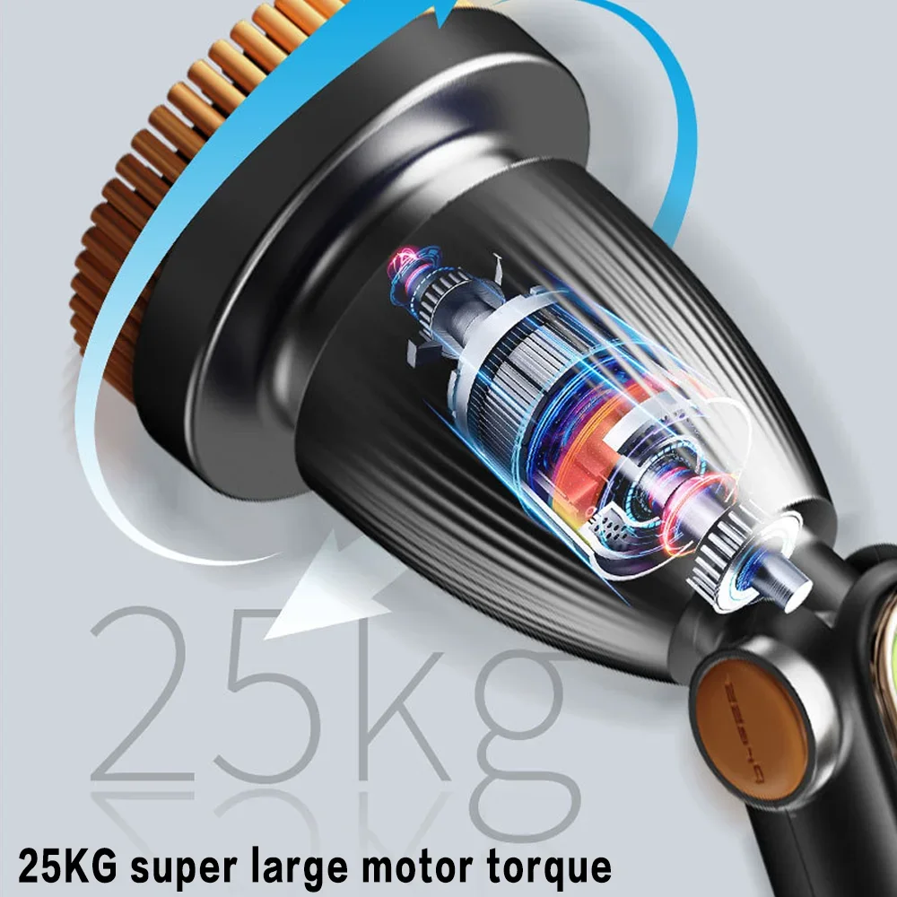 TINSOL 7-in-1 cordless electric cleaning brush 2000 mAh, retractable smart induction variable speed electric cleaning brush