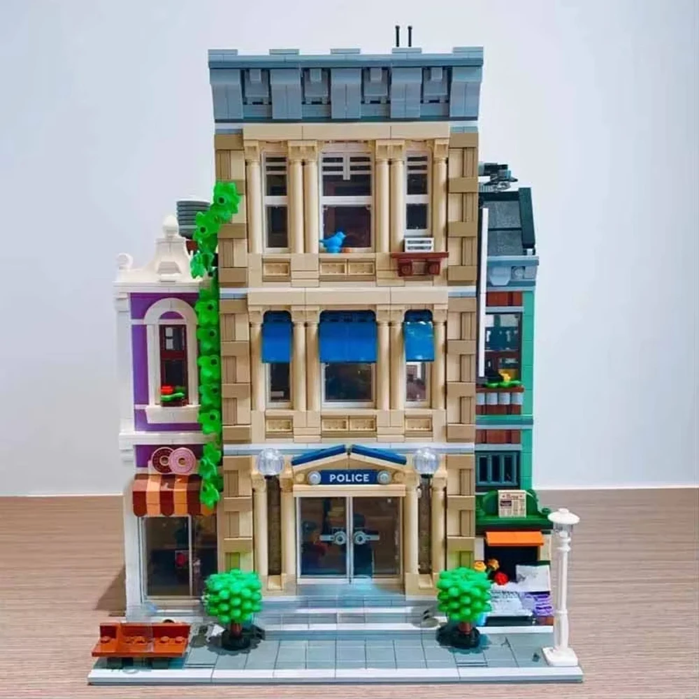 Kalein Street View Series 2923 pezzi modello di stazione di polizia cittadina blocchi di costruzione giocattoli educativi per bambini regali di compleanno