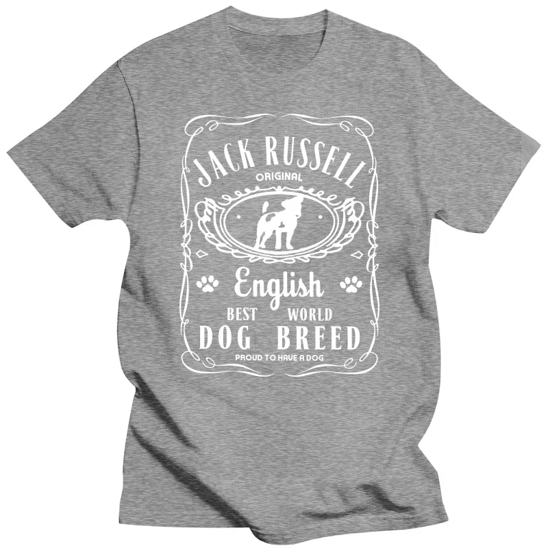 Vintage Jack Russell Terrier Dog T Shirts Cotton Streetwear Short Sleeve Birthday Gifts Summer Style T-shirt Mens Clothing