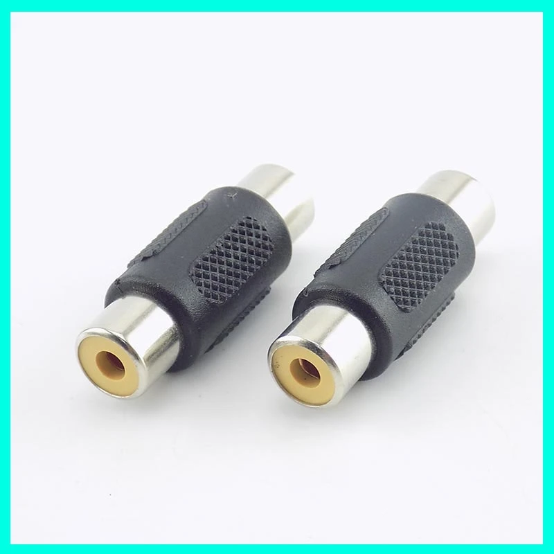 2/5/10Pcs RCA Female to Female Coupler for CCTV Camera System - AV Video Audio Cable Connector Adapter Plug E3