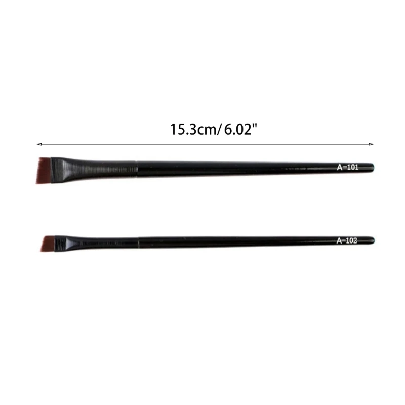 Angled Eyeliner Brush Flat Eyebrow Brush,Ultra Fine Eyeliner Brush Makeup Brushes Slanted Eyebrow Brushes for Women Girl