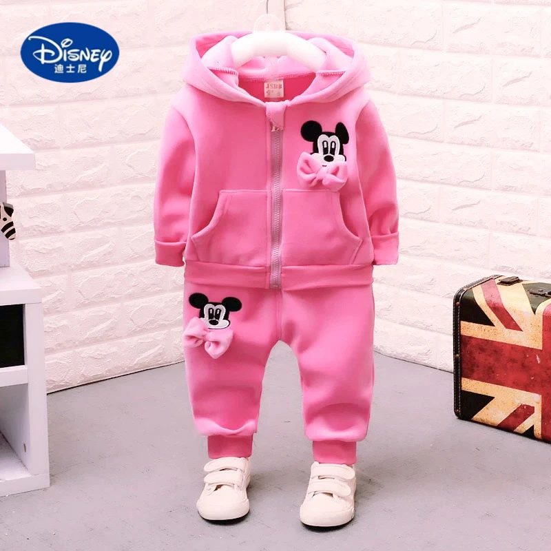 

Disney Baby Outfit 0-4 Years | Korean Style 2-Piece Set, Fleece-Lined for Spring/Fall