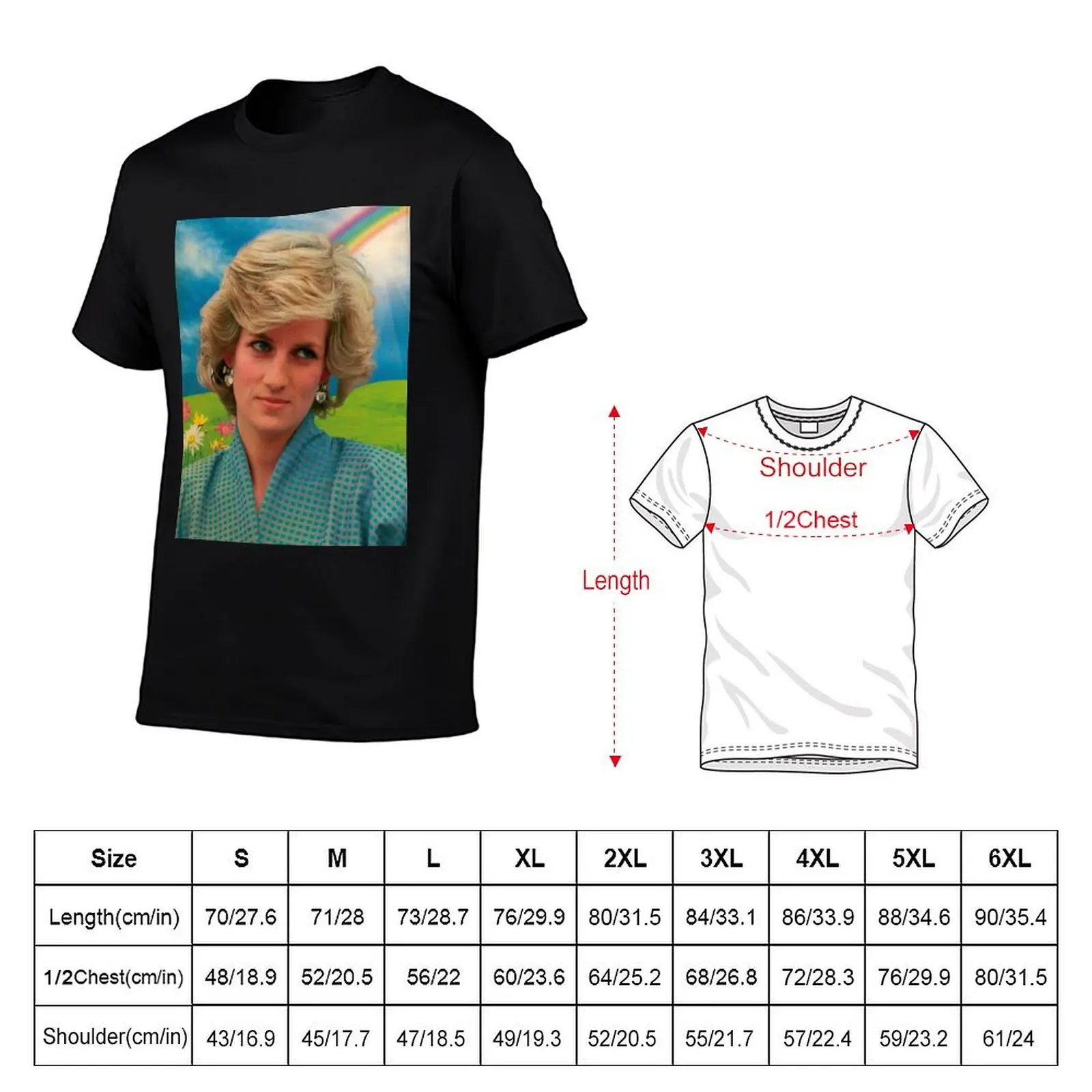 princess collage T-Shirt Plus Size Summer Casual T-Shirt