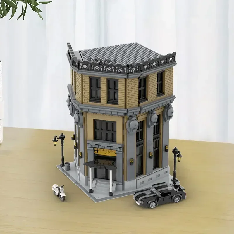 Moc Architecture House ที่มีชื่อเสียง Continental Hotel Building Blocks ชุดสําหรับ John Wick อิฐของเล่นเด็กของขวัญวันเกิดเด็ก