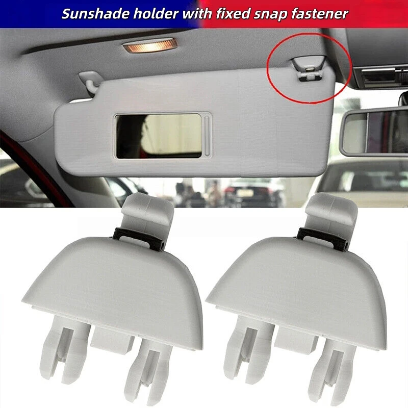 

2Pcs Sunshade Fixing Clip ABS Plastic Material Gray/Beige Colored Sunshade Holder For Passat Skoda Seat 2012-2015 6R0857561Y20