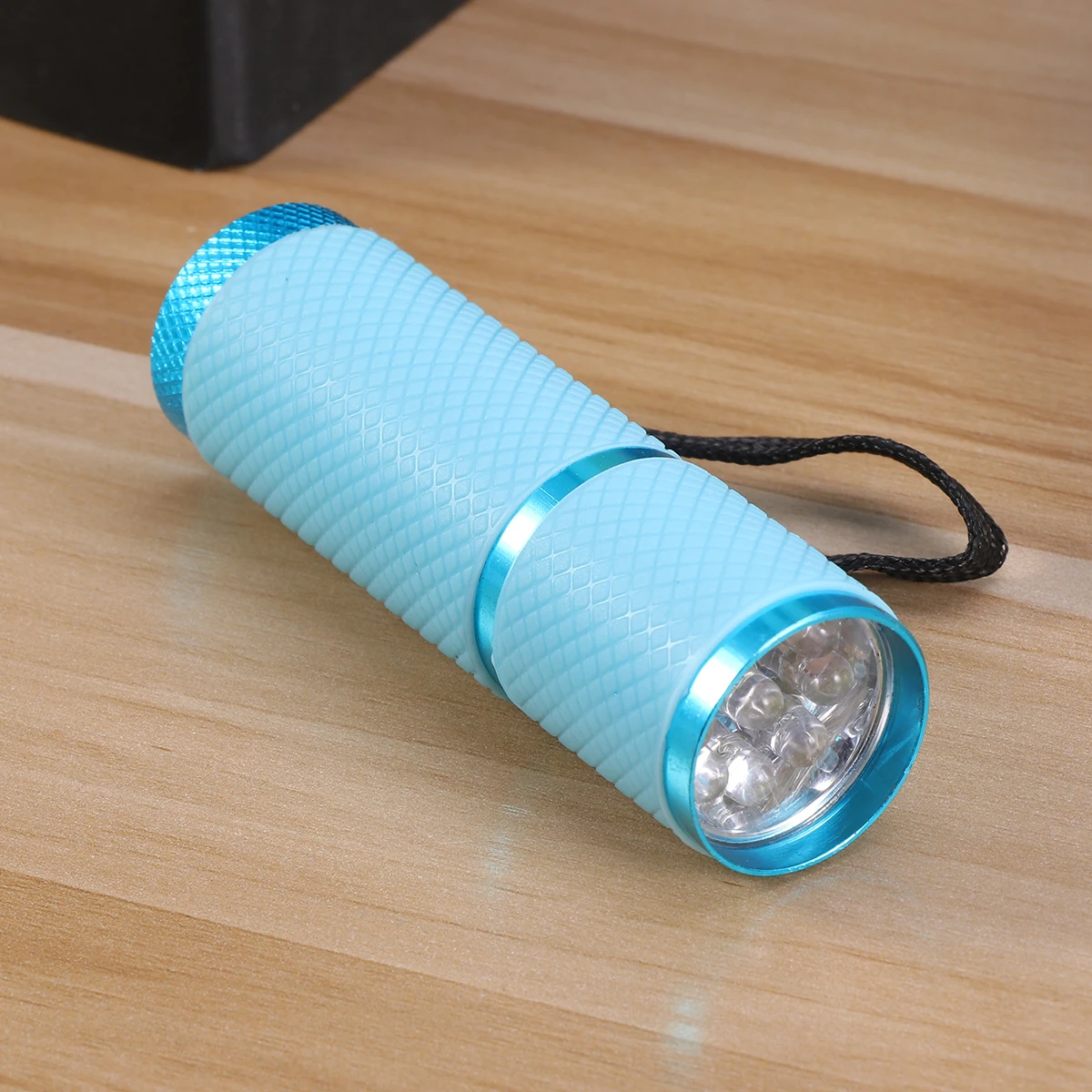 

Handheld 9 Flashlight Torch Light Aluminum Alloy Money Detection Torch without (Blue)