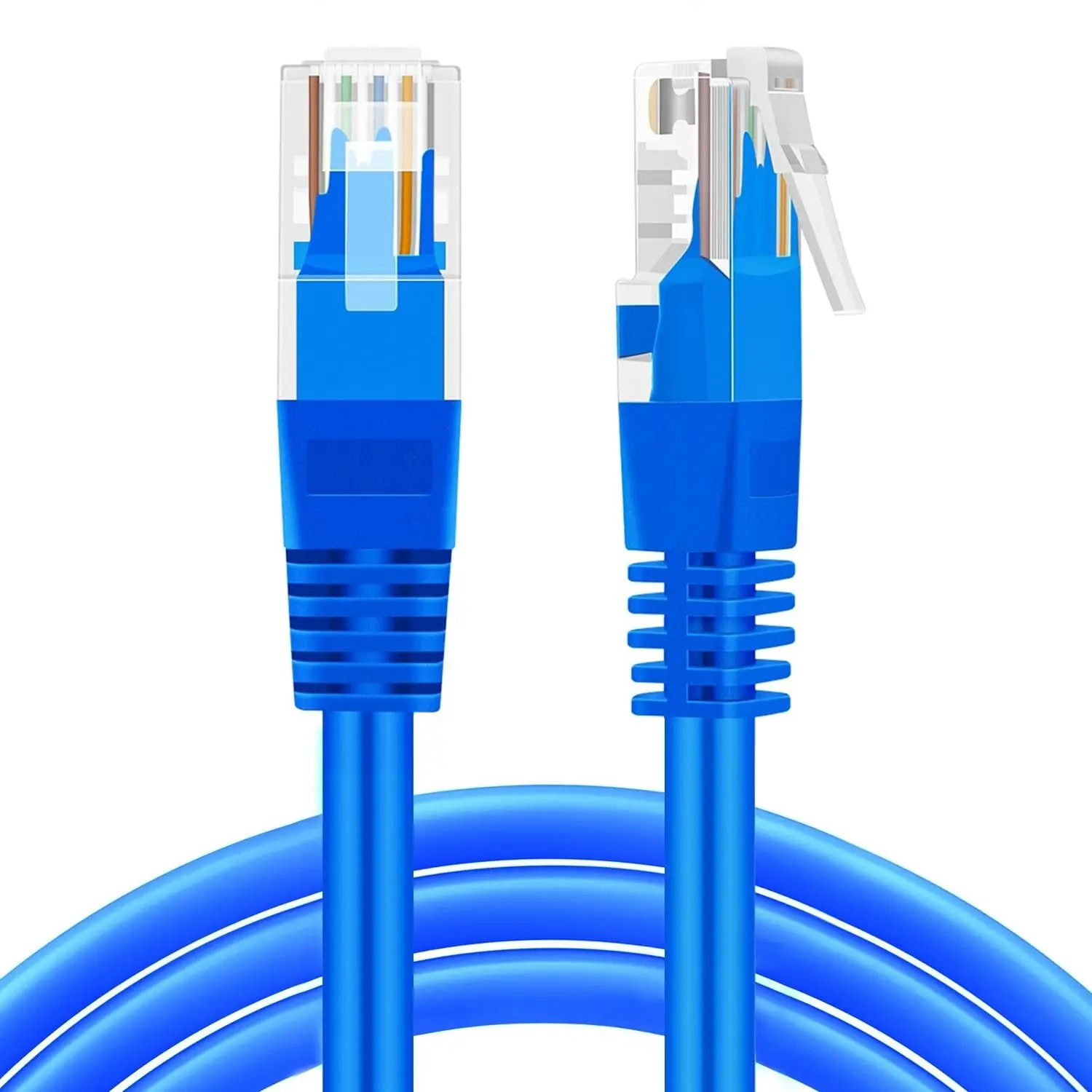 네트워크 케이블 라인 Cat5E RJ45 패치 케이블, 이더넷 인터넷 랜 코드, 블루 20cm, 1 개