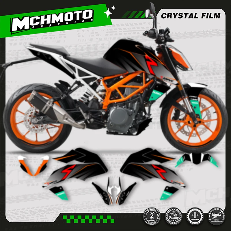 

MCHMFG Full Set Motorcycle Graphics Background Decals Stickers Kits For KTM Duke 125 390 2017 2018 2019 2020