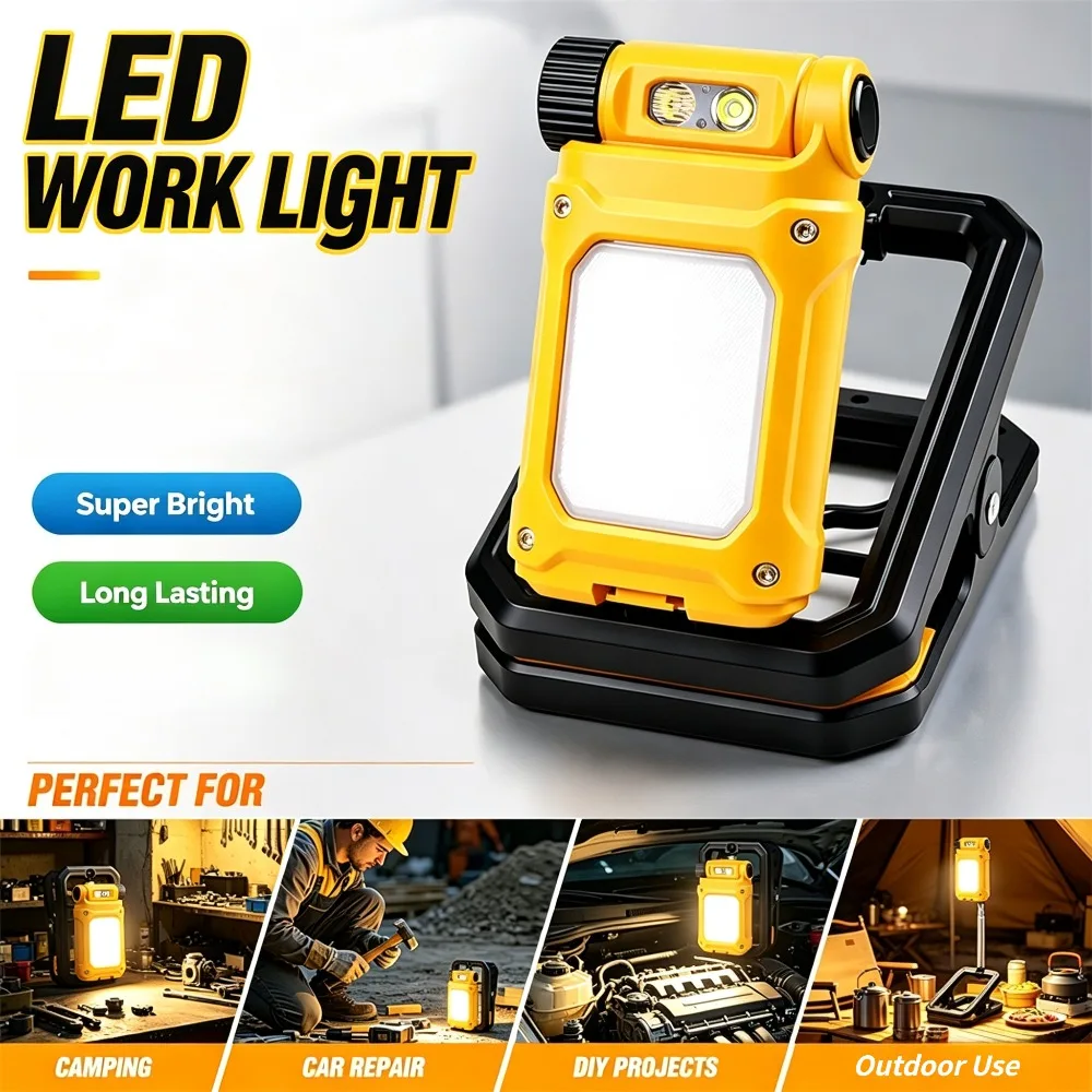 New Foldable Magnetic Auto Repair Work Light LED Telescopic Multifunctional Torch for Outdoor Inspection Maintenance